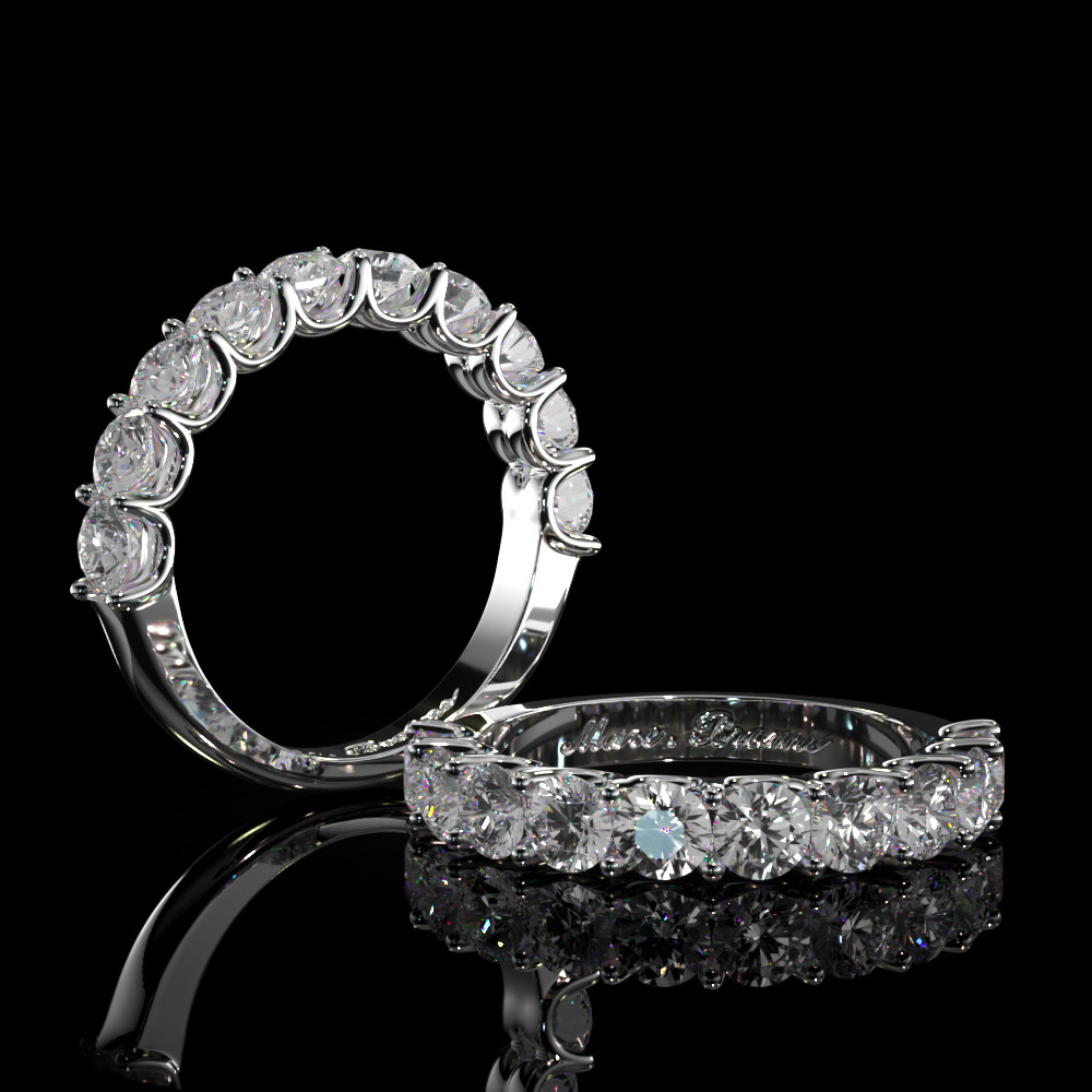 ALLIANCE AMORÉ BRILLANT Grand Modèle MARC BRAMS20230513 SAPHIR FLEUR OVALE MARC BRAMS1311