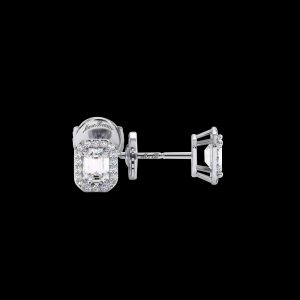 BOUCLES D'OREILLES SERTIES GRIFFES FERMOIR ALPA ENTOURAGE EMERAUDE 202412271394